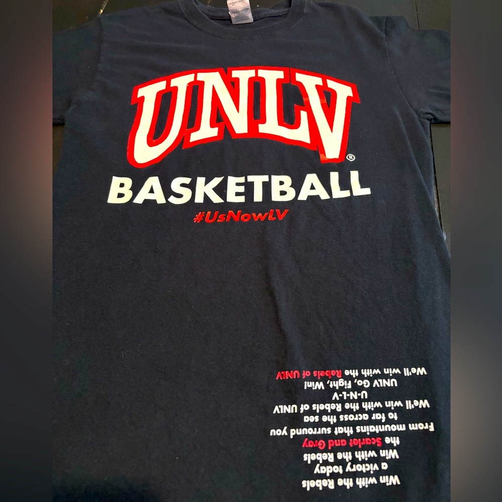 UNLV Basketball Tee For Woman Size Small * Large Front Print